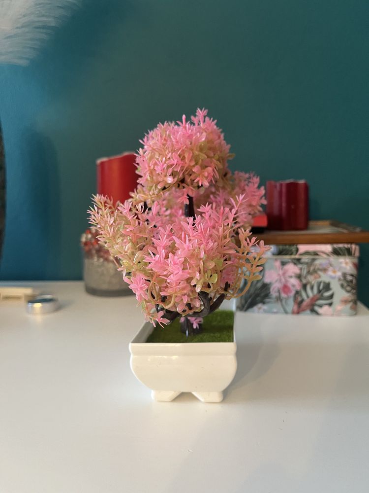 Drzewko bonsai  różowe