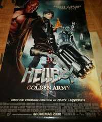 Pôster de cinema em viníl do Hell Boy II The golden army de 2008