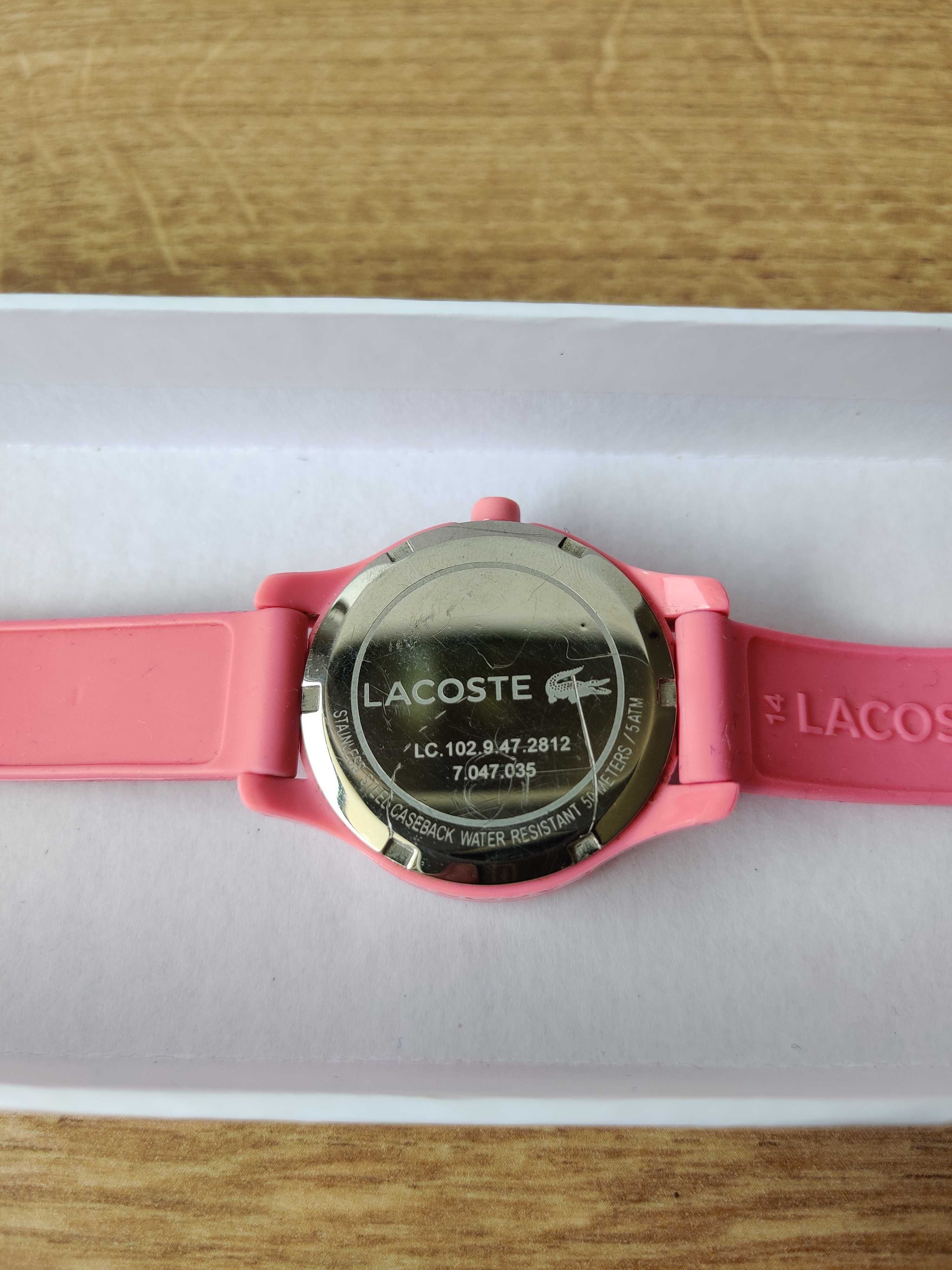 Zegarek dziecięcy Lacoste różowy
