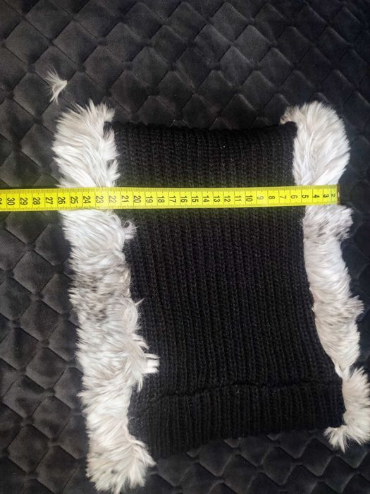 komin szalik futro j. nowy + gratis ciepły i miękki *Reserved, Mohito*