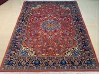 Tabriz Kork 210 # 137 Perski drobno tkany dywan z Iranu - wełniany