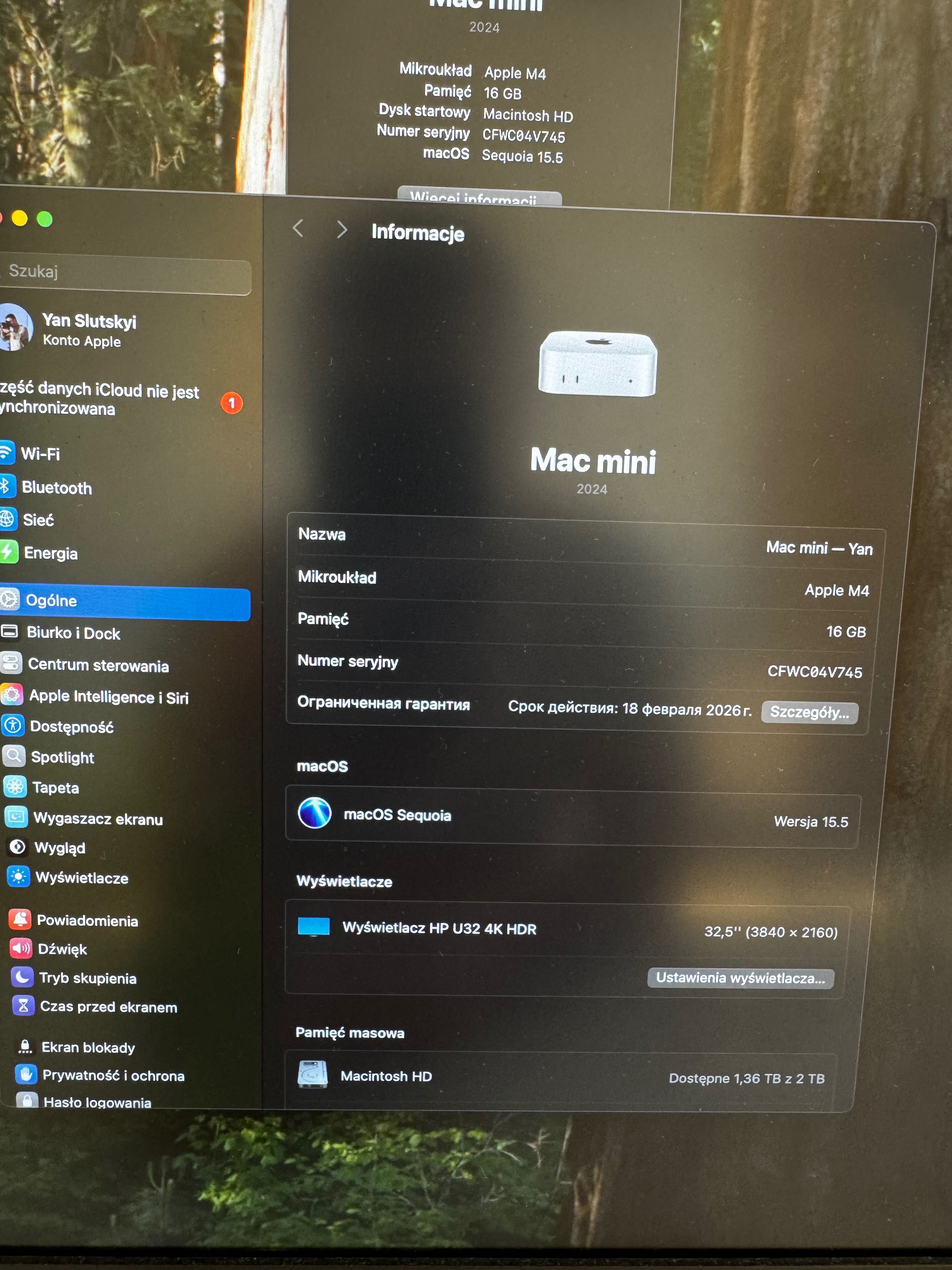 Apple mac mini M4 ram 16 ssd 2tb