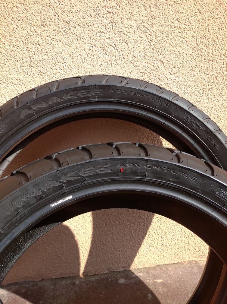 Моторезина 120/90 R19. 170/60 R17. Michelin Anakee. Мото шини.