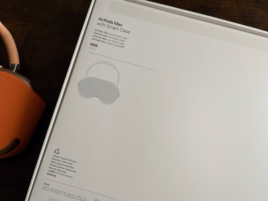 Apple AirPods Max ORIGINAIS (USB-C) na cor laranja