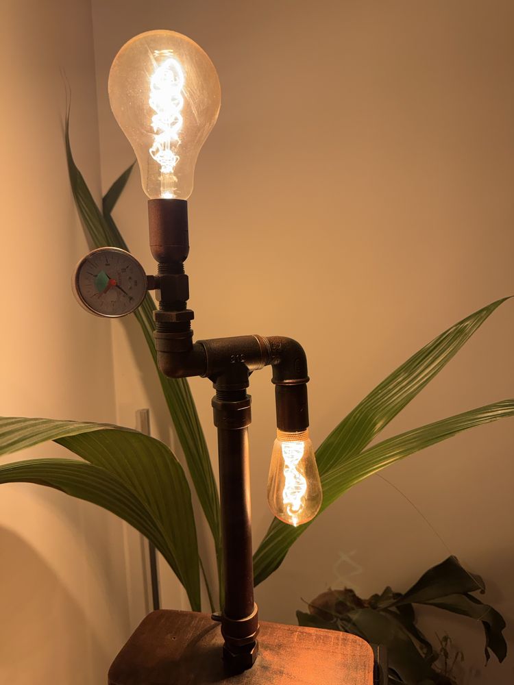 Lampa stołowa industrialna lampka nocna