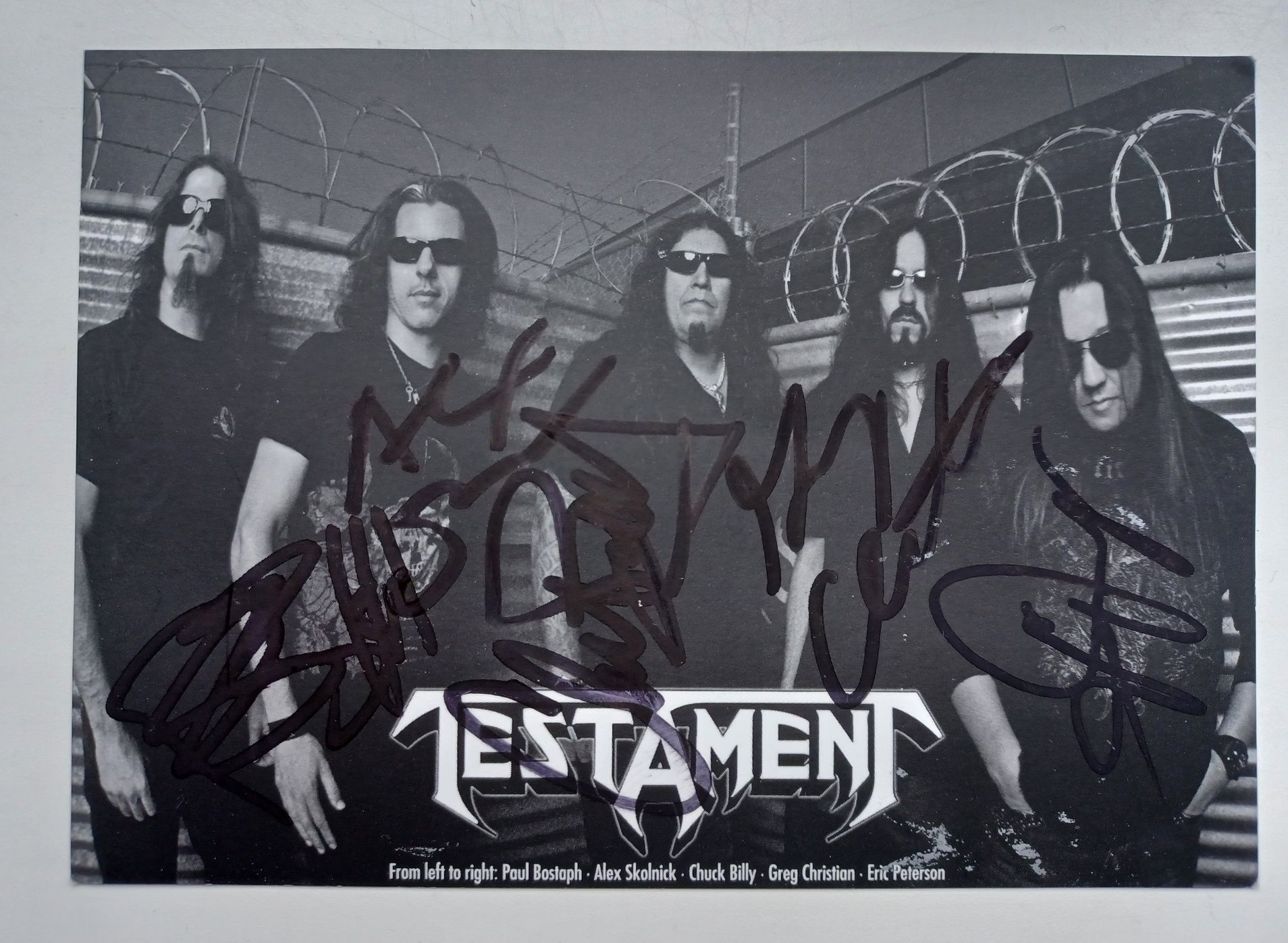 Testament autografy