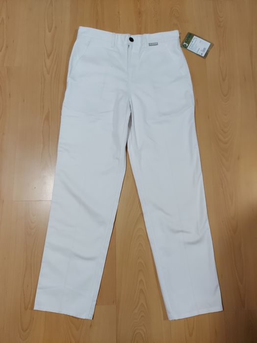 Spodnie białe PLANAM roz.48 - S - M