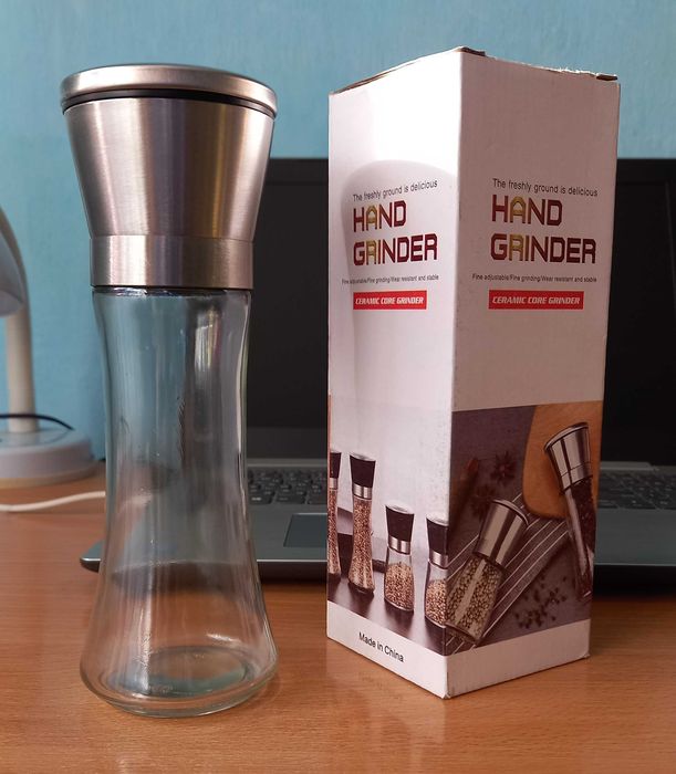 Перцемолка, Мельница для специй/Стекло-нерж*сталь.