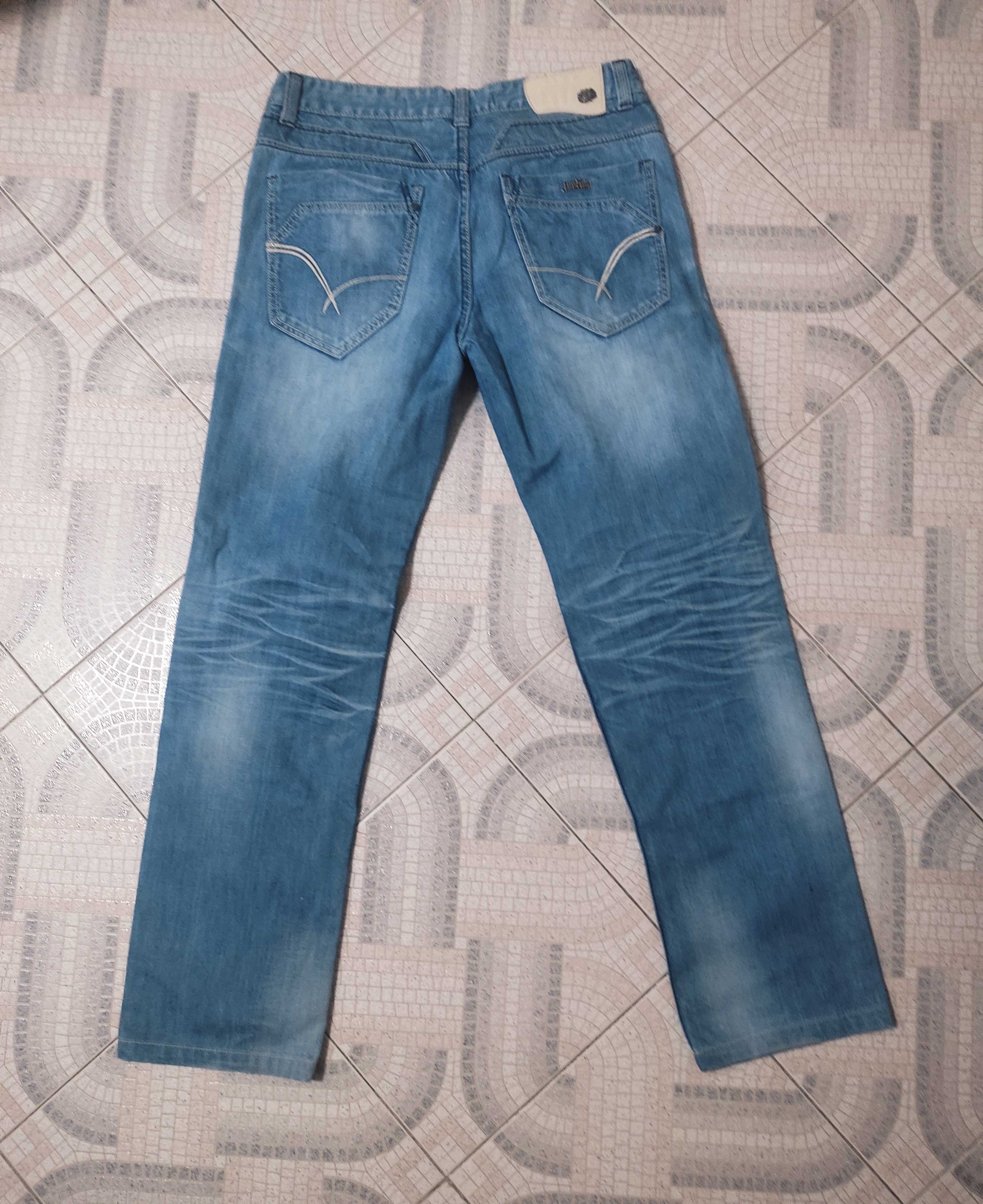 Calças justing,jeans cor azul
