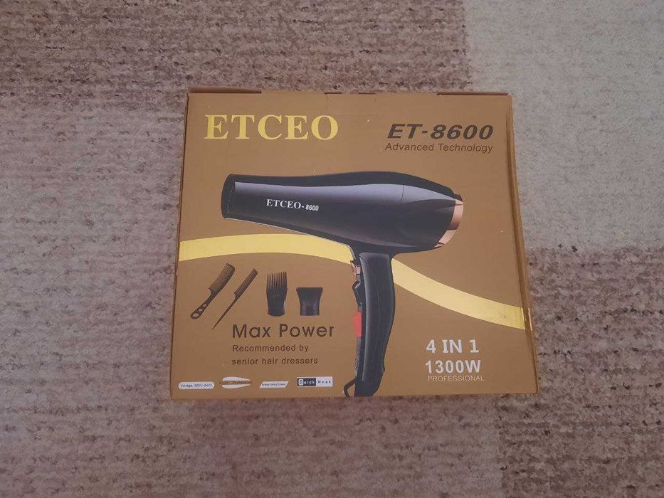 НОВИЙ ФЕН для волосся професійний ETCEO ЕТ-8600
