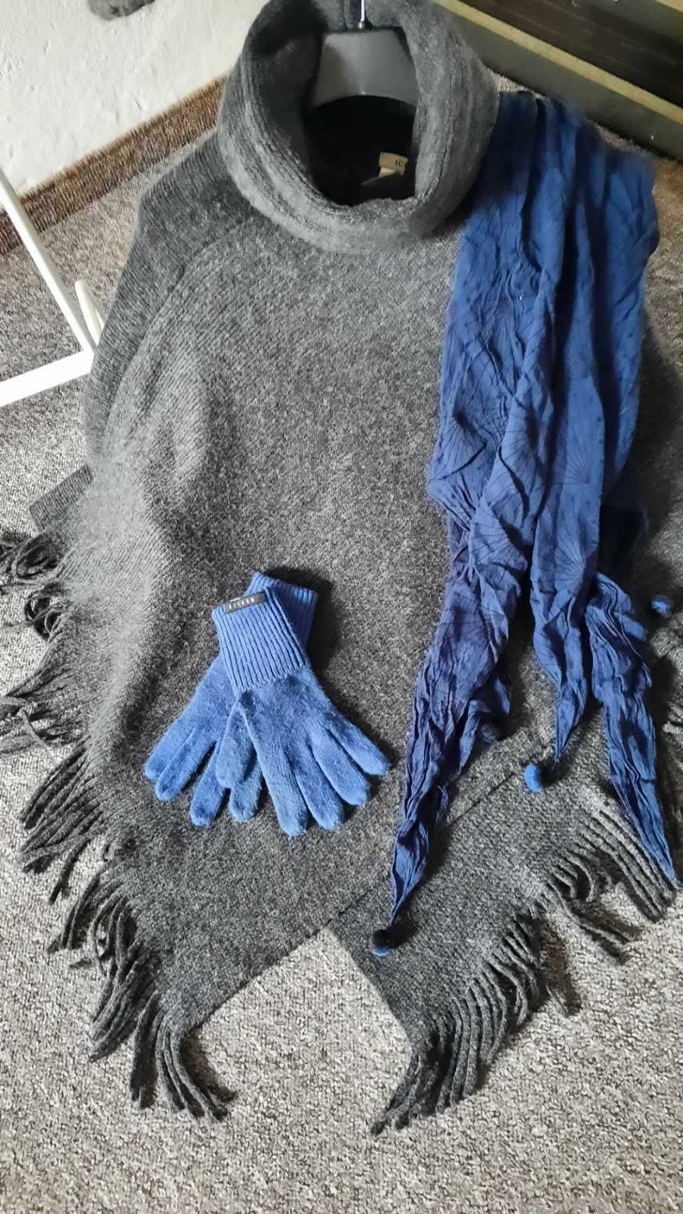 Extra zestaw damski płaszczyk S 2 sztuki+torebka+gratis