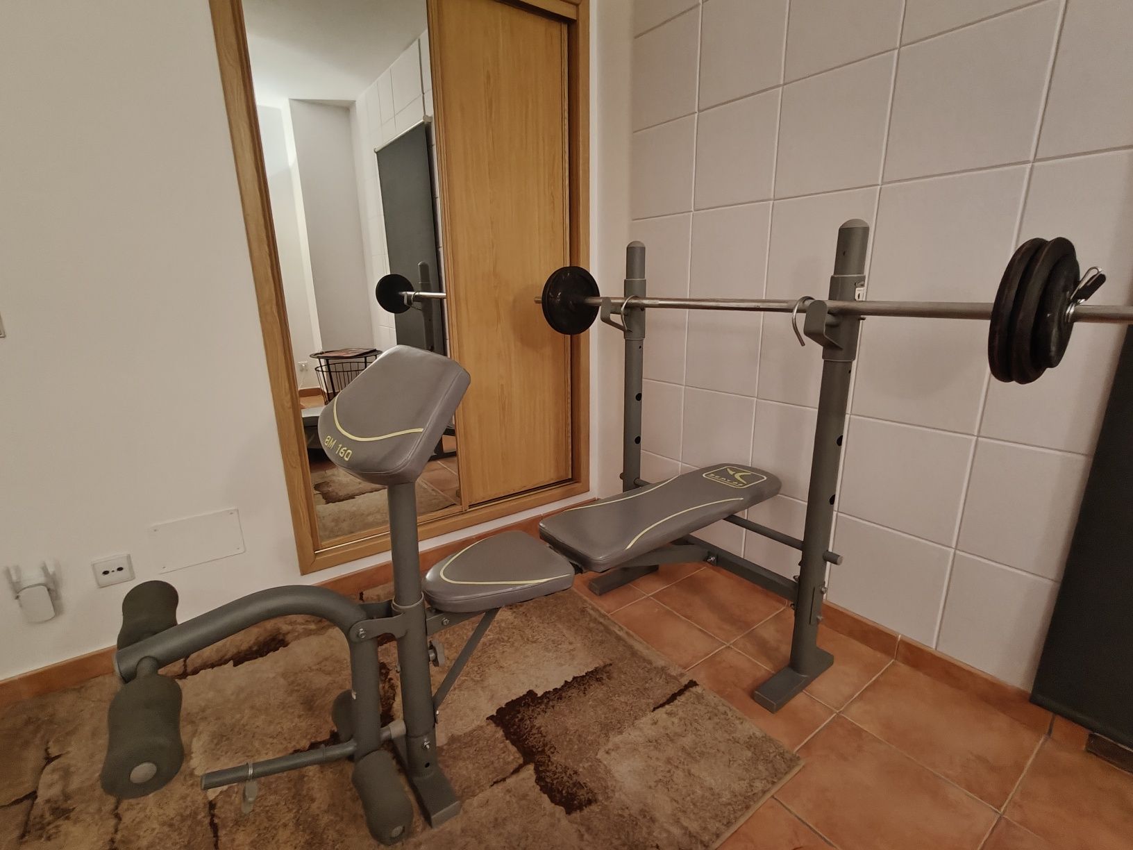 Musculação Banco DOMYOS/ Barra