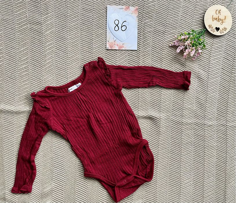 Wyprzedaż bordowe prążkowane body sinaay 86