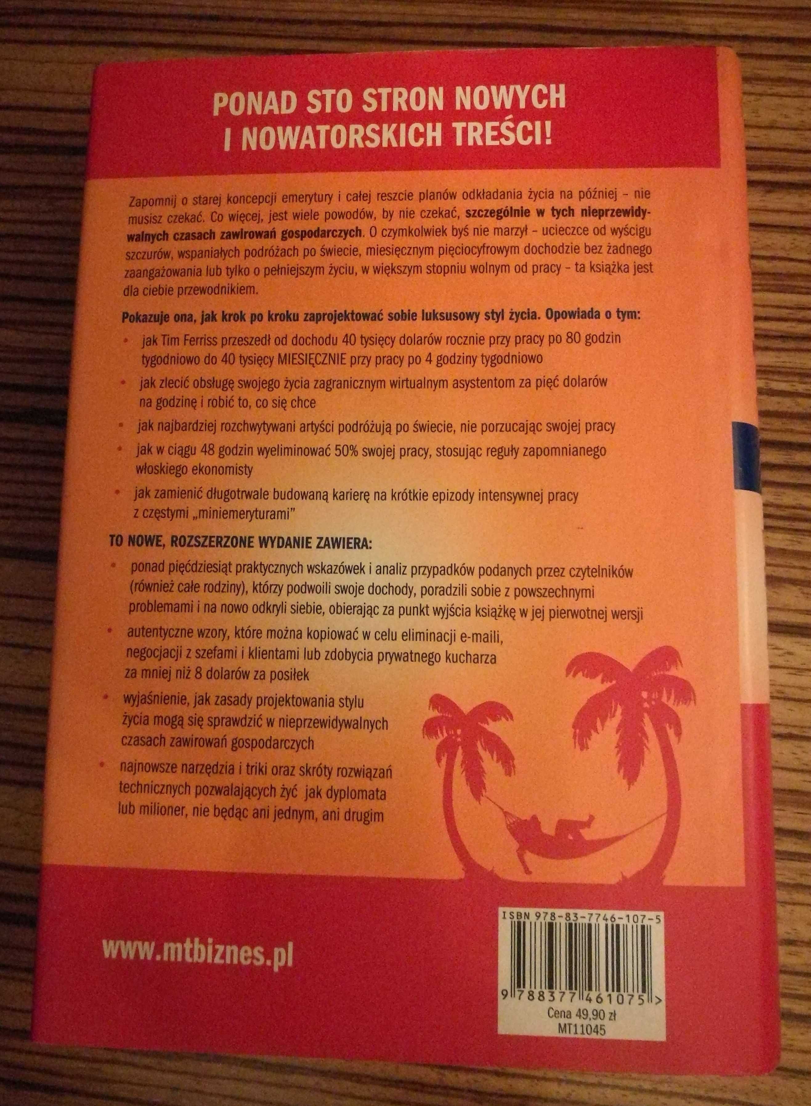 T. Ferriss  4-godzinny tydzień pracy  twarda okładka stan ksiązki bdb