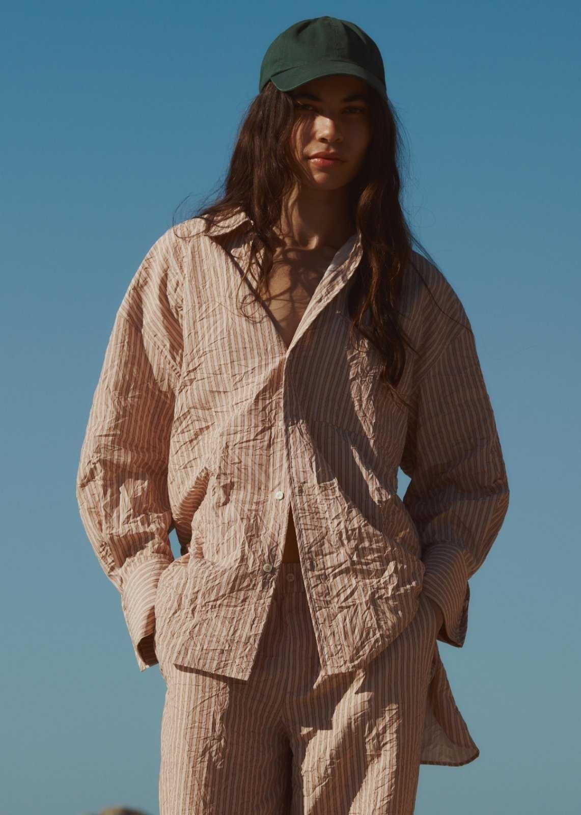 Костюм zara мятый жатка xs-s