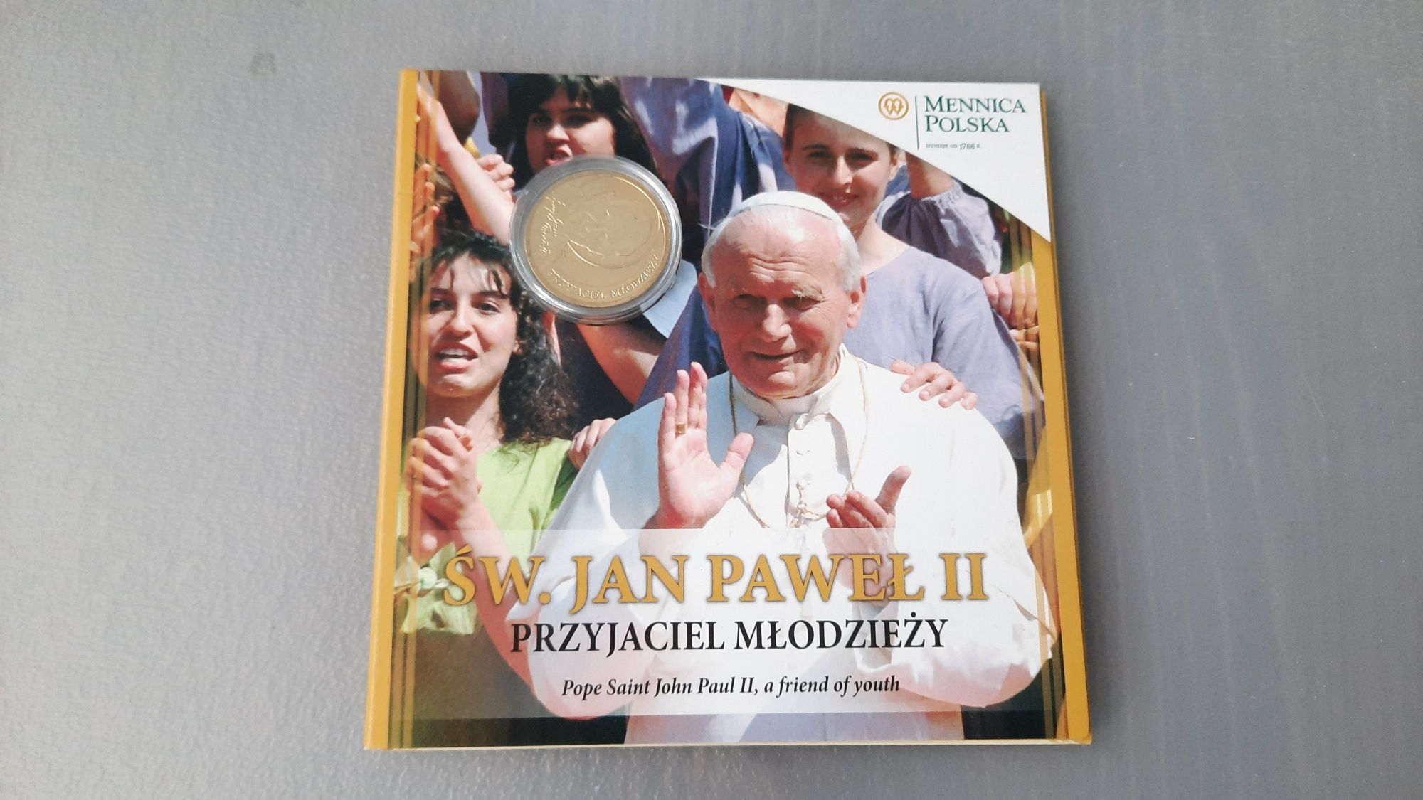 Moneta okolicznościowa św. Jan Paweł II przyjaciel młodzieży