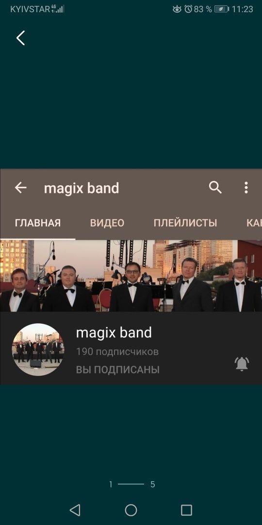 Музыкальная аккапельная группа MAGIX