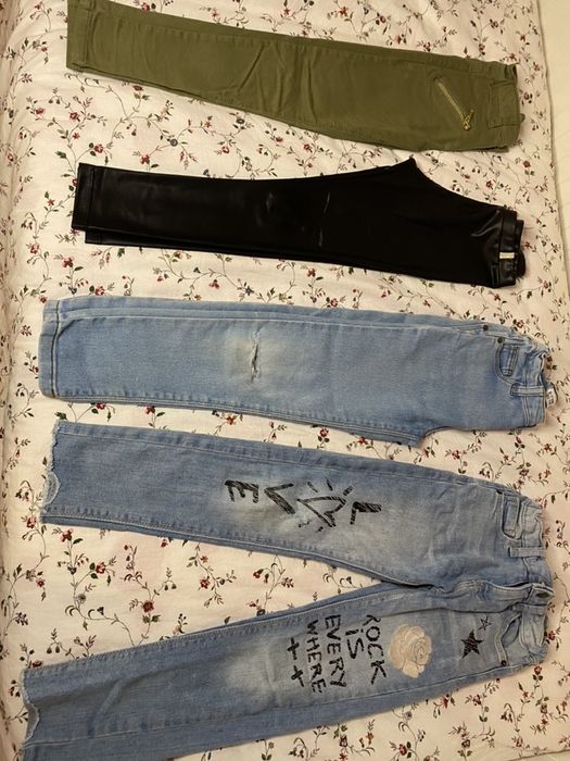 Jardineiras e calças 5/6 anos