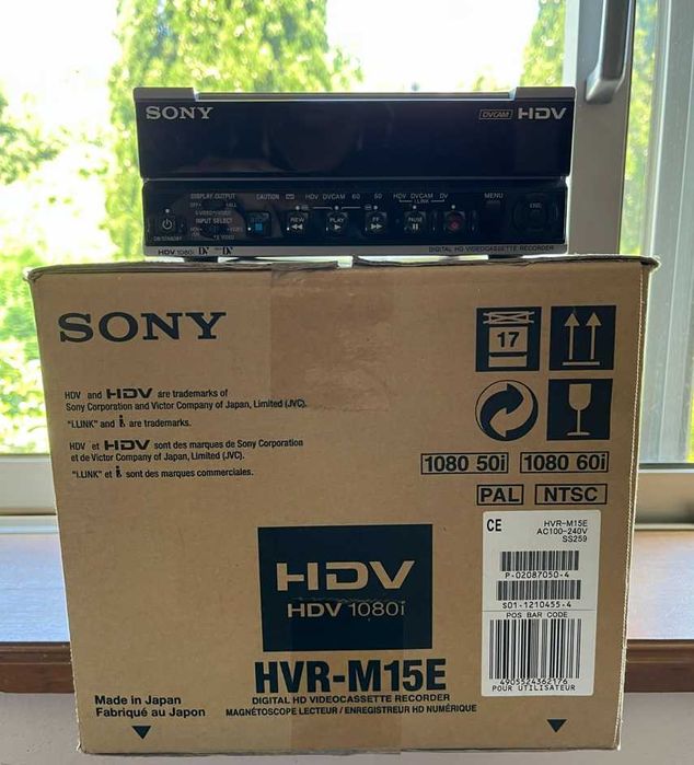 SONY HDV 1080i Digital HD Videocassette Recorder M15E