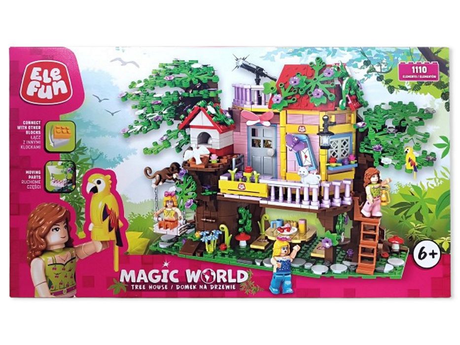 Klocki Elefun Magic World Domek na drzewie 8841