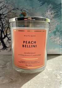 Peach Bellini - świeca zapachowa 1-knotowa premium Bath & Body Works