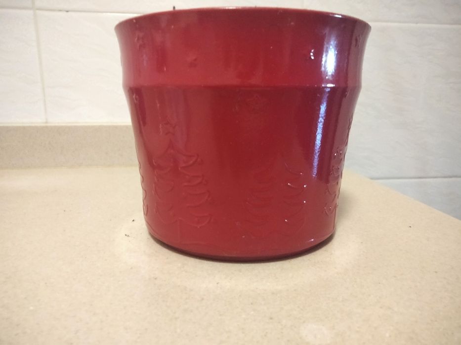 Vaso com motivos natalícios