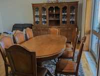 Armário e mesa de Sala em madeira