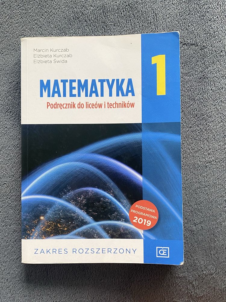 Matematyka 1 podręcznik do liceów i techników - zakres rozszerzony.