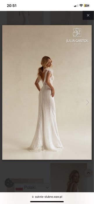 Suknia ślubna Arleta Julii Gastoł