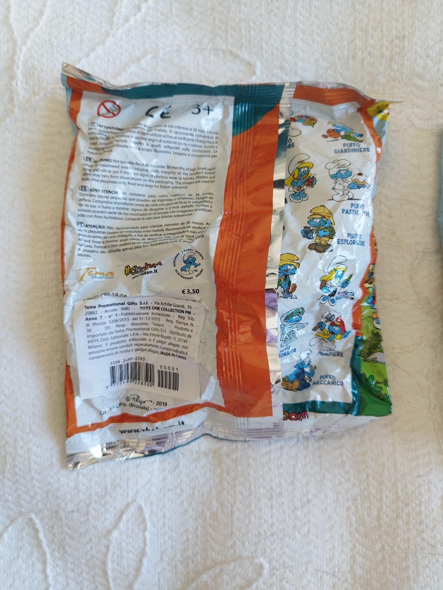 conjunto de dois Smurfs estrumpfes