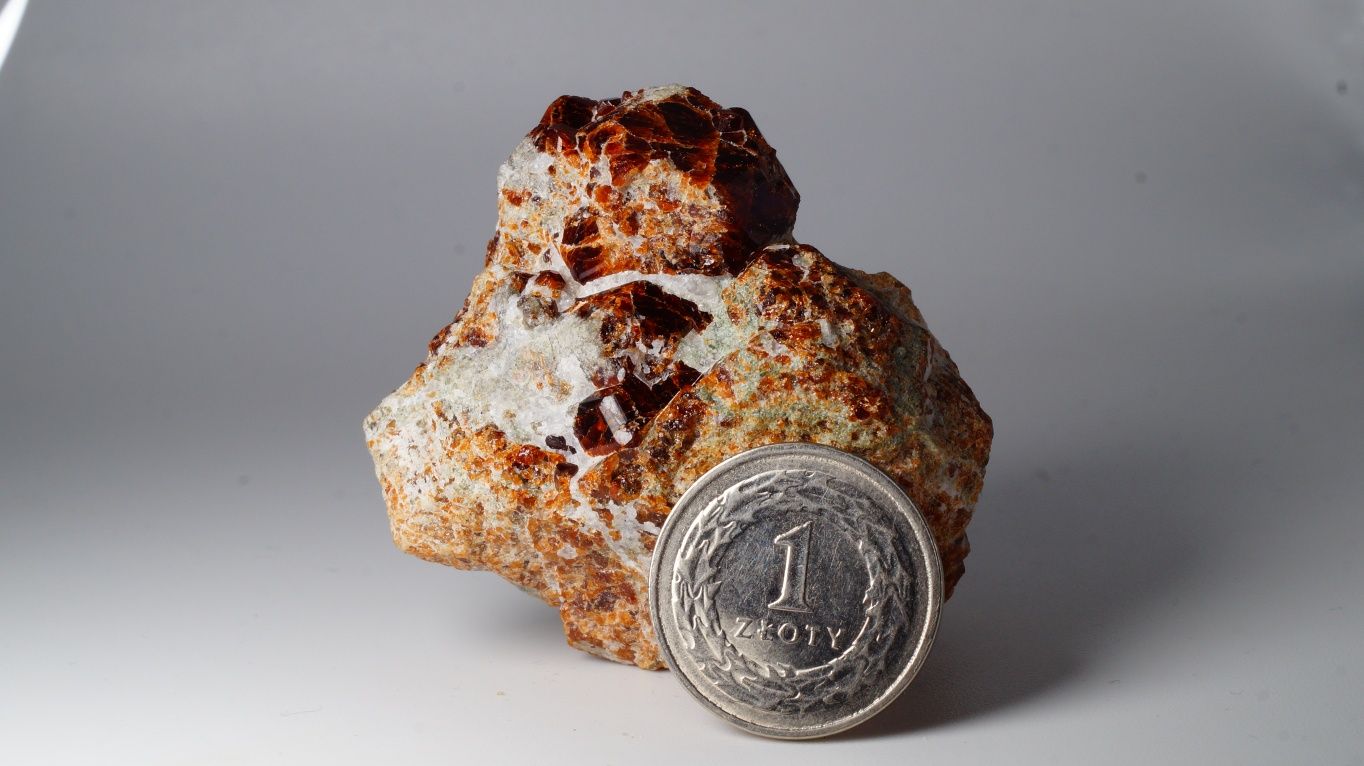 Granat Hessonit | 99 gr | Minerał Naturalny Surowy
