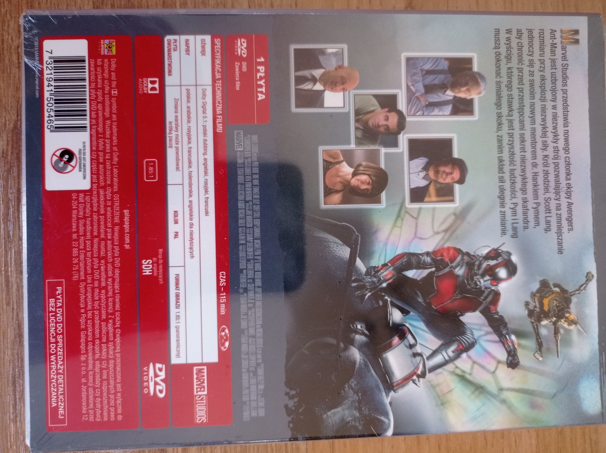 DVD ANT-MAN PL,  Nowy Folia, Marvel