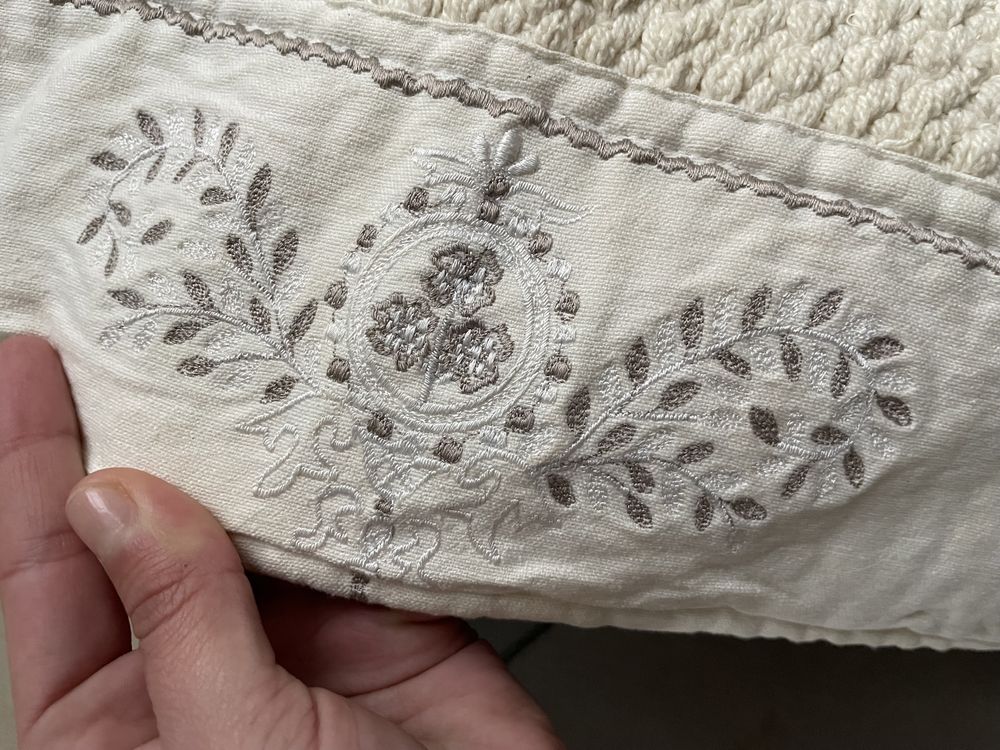 Boho etno dywan dywanik tkany haftowany 100% bawelna