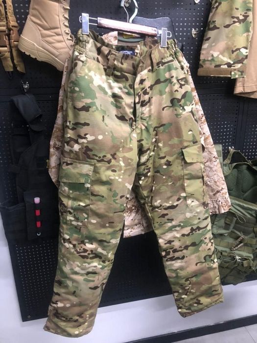 Зимова тактична форма мультикам Omni-heat (комплект куртка + штани)