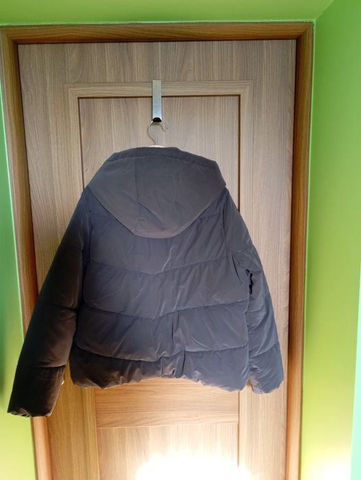 Kurtka damska czekoladowy brąz zimowa L/XL