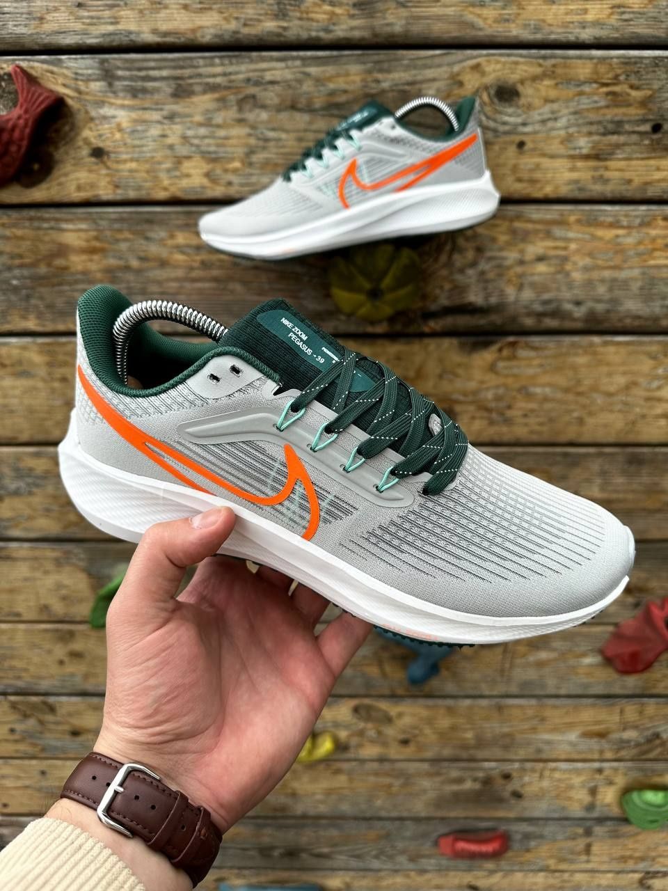 Кроссовки 41-45р Nike Zoom Pegasus Найк зум кросівки чорні білі