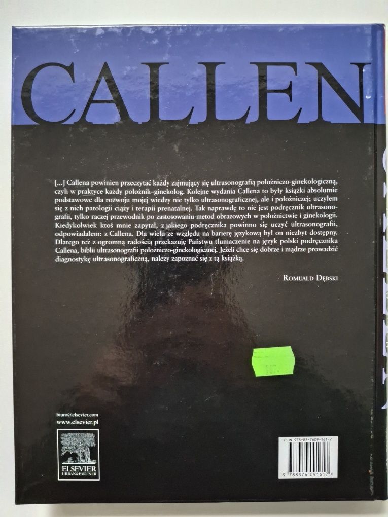 Callen Ultrasonografia w położnictwie i ginekologii tom IV