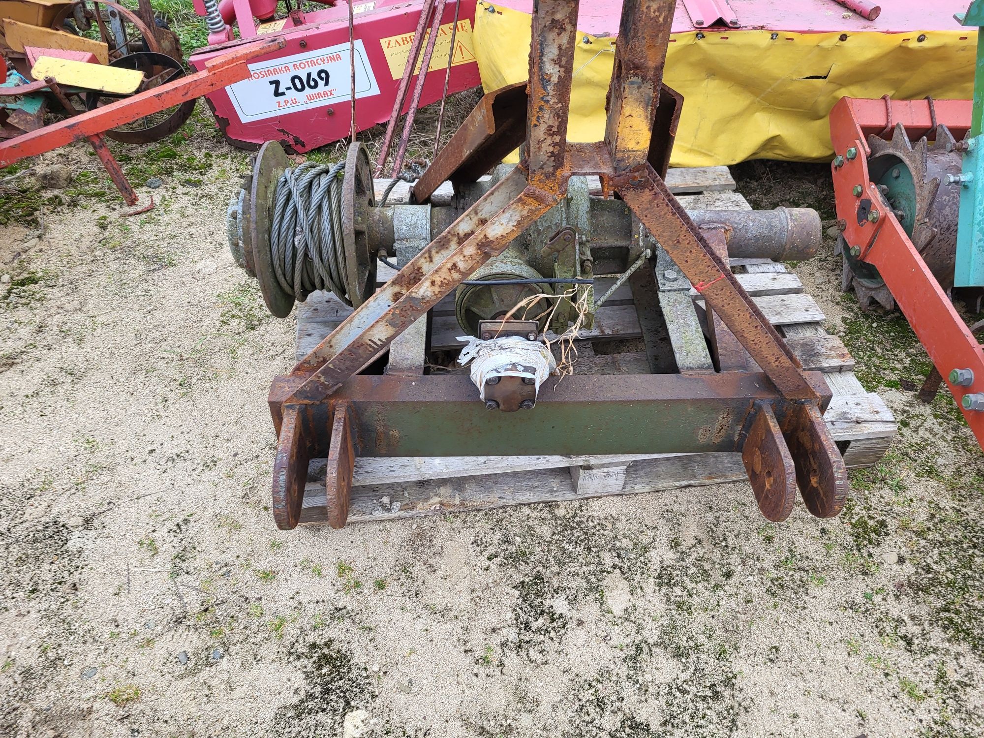 Wyciagarka ,wciągarka z napędem hydraulicznym