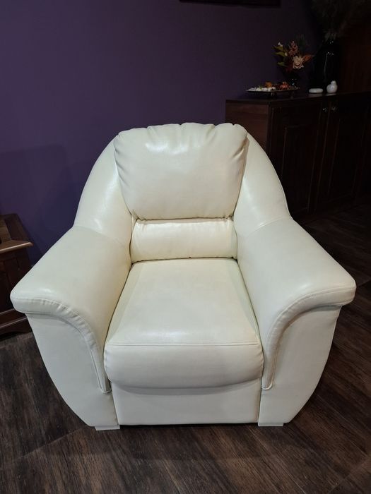 Fotel Eco skora beż