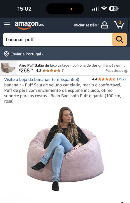 Puff xxl da Amazon
