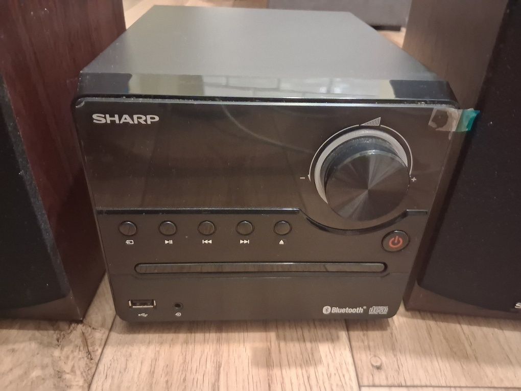 Wieża Radio Sharp XL-B512 CD MP3 FM Bluetooth USB AUX 2x7,5W Pilot Brą