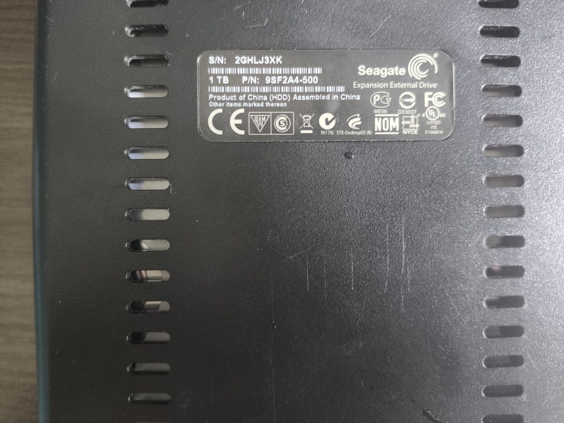 Dysk zewnętrzny Seagate 1TB HDD