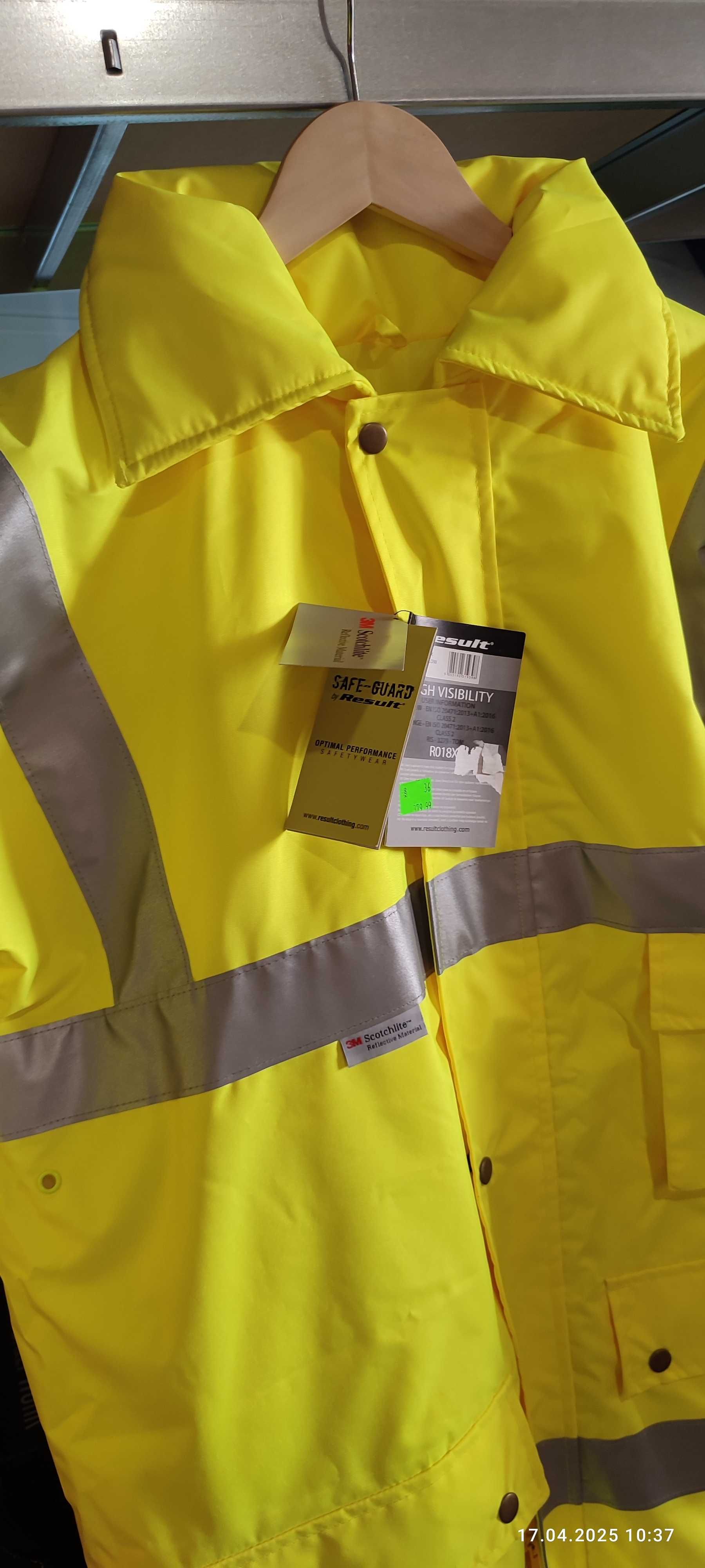 Kurtka do pracy odblaskowa Result Safe Guard żółta odblaskowa M
