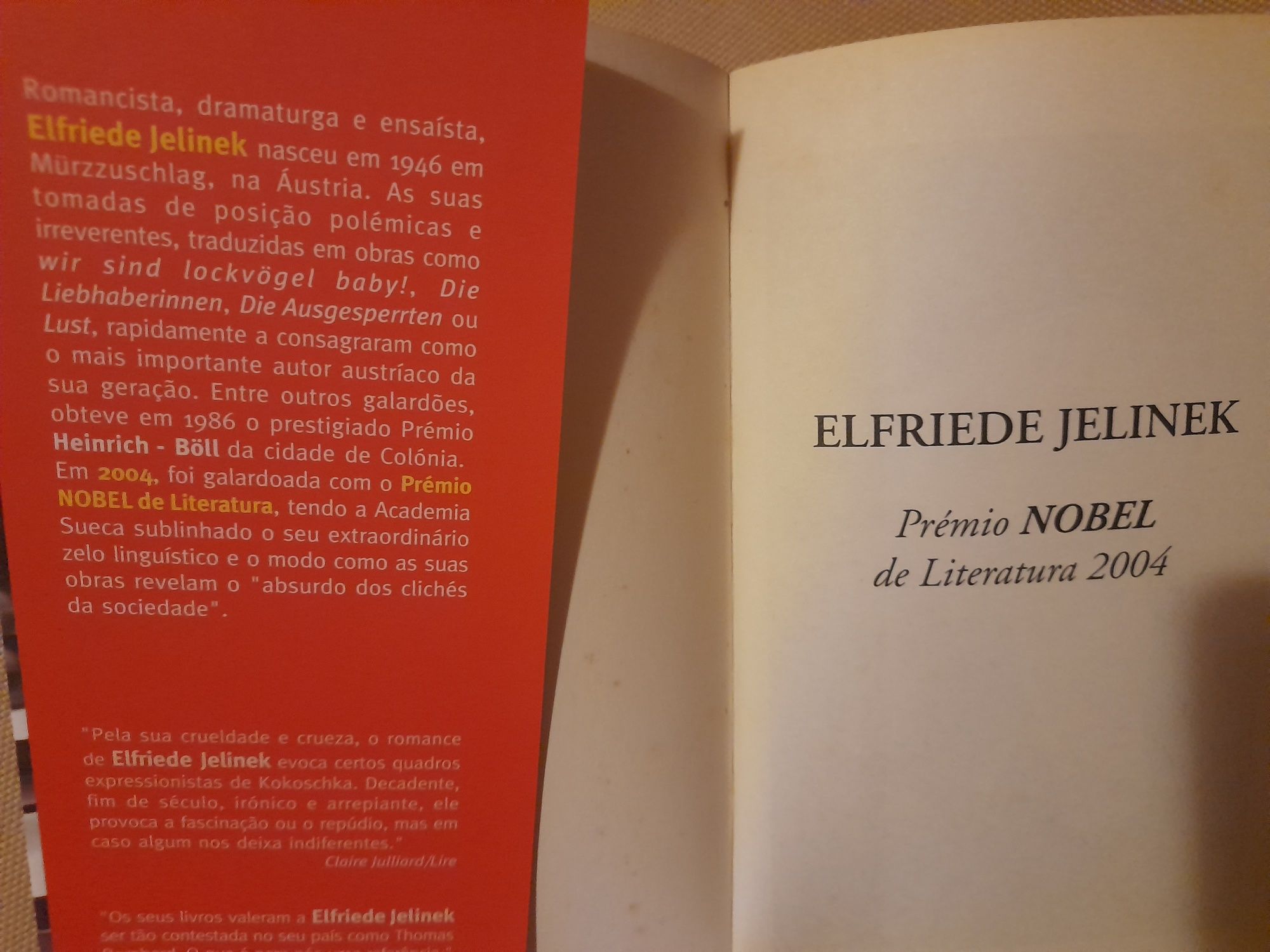 "A pianista" Elfriede Jelinek