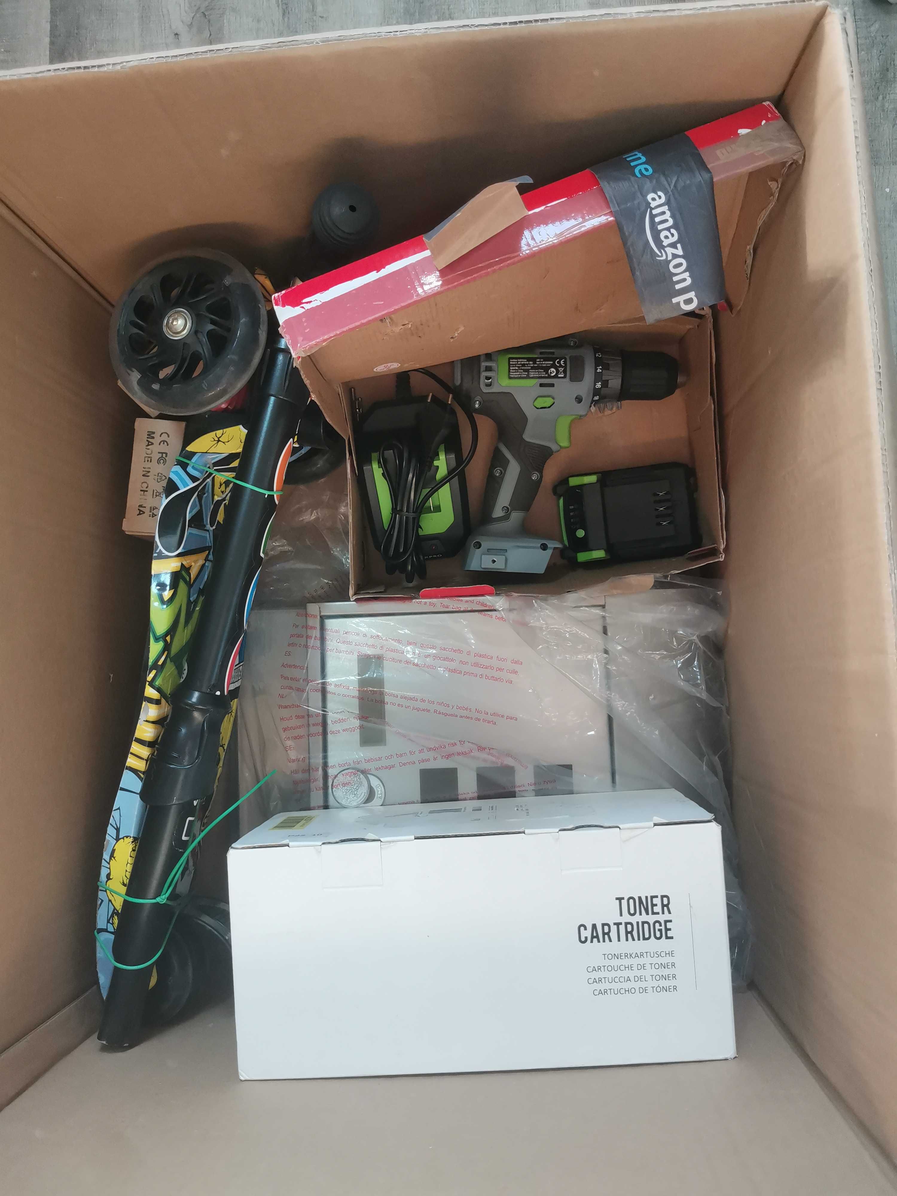 Box Amazon B/C Reklamacje/zwroty Kamery,klawiatury, drobna elektronika