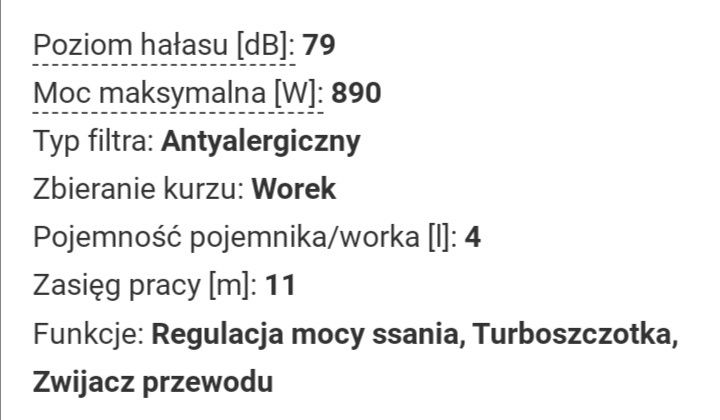 Odkurzacz Bosch.