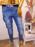 Ciemno jeansowe rurki ze streetchem R.42