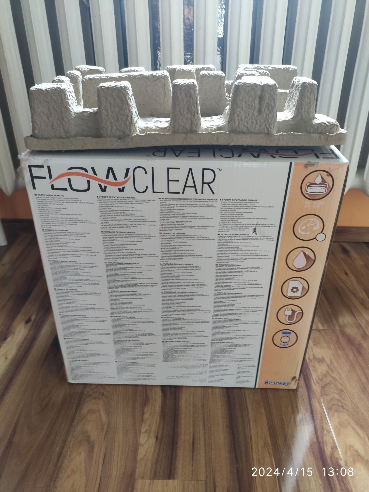 Pompa Bestway Skimatic 2 nowe filtry około 1 kg chloru