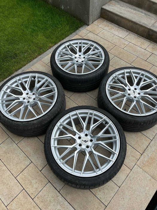 Felgi JR28 19" 8,5J Et30 oraz Et35 5x100 Silver Face machined