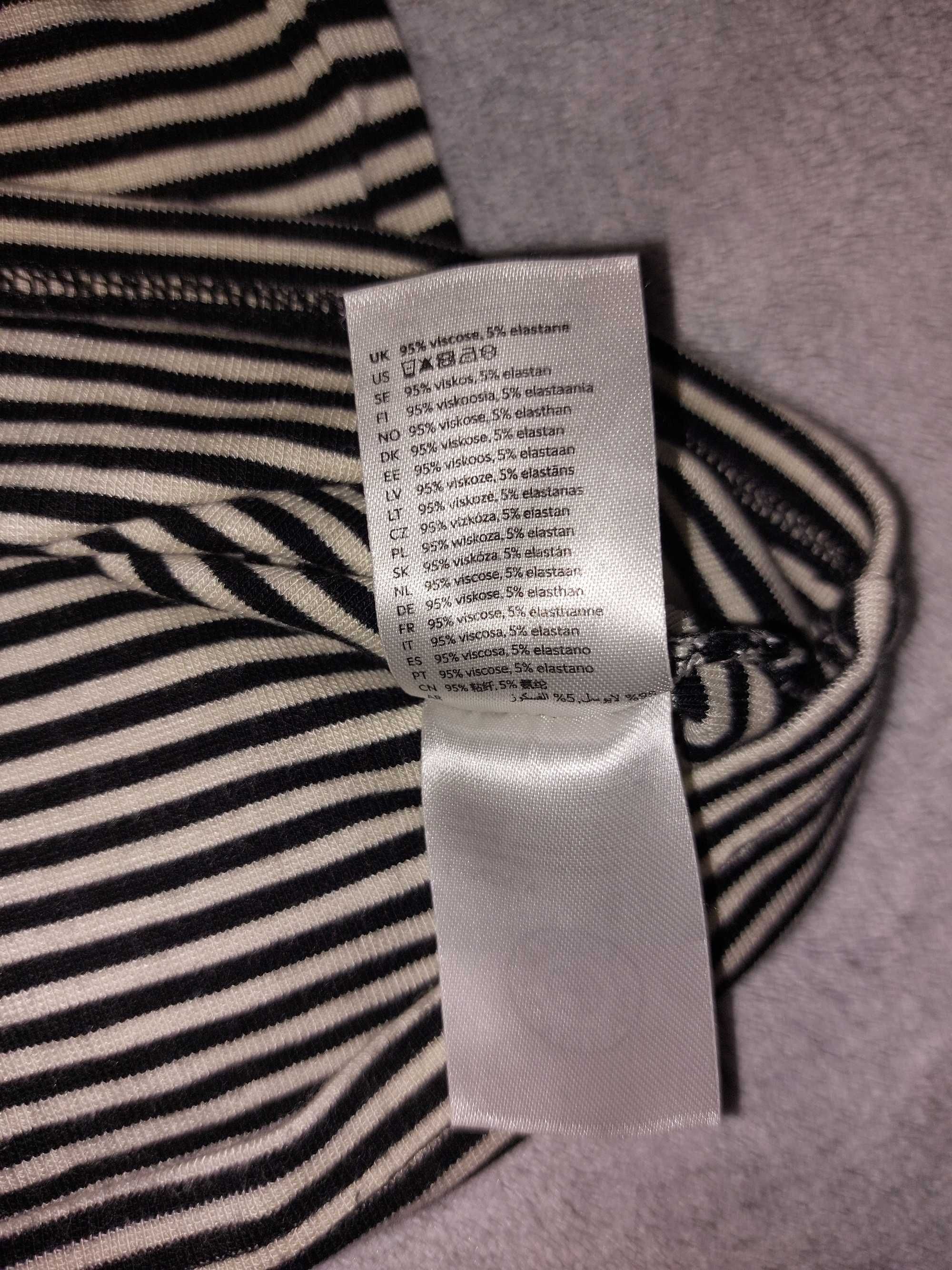 Przepiękna koszulka T-shirt Lindex, w paski, rozmiar M
